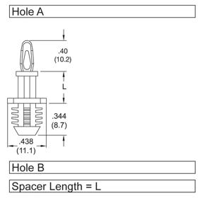 P160295_Standard_Snap_Lock_Supports-Fir_Tree_Mount_Snap_Fit - Line Drawing