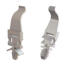 Spring Clips - Snap In, Hinged, Plastic