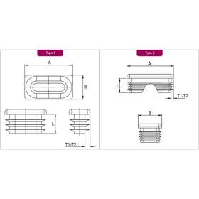 Rectangular Tube Inserts