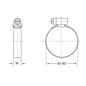 Hose & Tubing Clamps - Worm-Drive Hose Clamps