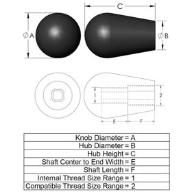 S Series_Universal Shift Knob_Wire Frame