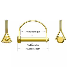 Wire Lock Pin Round