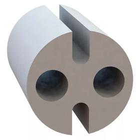 LED Spacers - Round, Imperial Spacers, Natural, Closed, T-1 3/4
