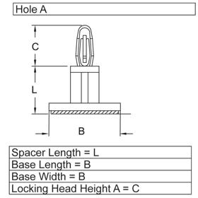 P160175_Adhesive_Base_Support-Snap_Locking - Line Drawing