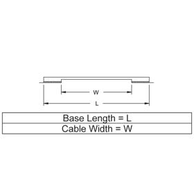 P110880_Flat_Cable_Clamp-Adhesive_Mount_Top_Lock - Line Drawing