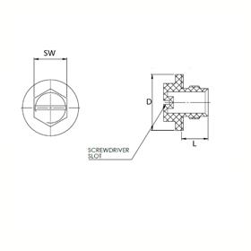 Threaded Protection Plugs - Wide Flange