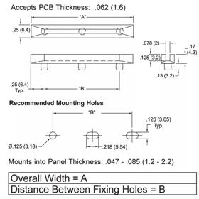 P160016_Horizontal_Card_Guides_Snap_In_Narrow - Line Drawing