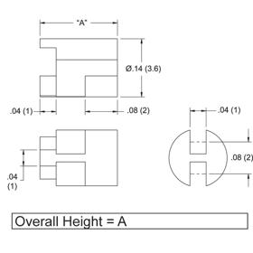 P160116_LED_Spacers-Round_Imperial_Spacers_Extruded_Natural_T-1 - Line Drawing