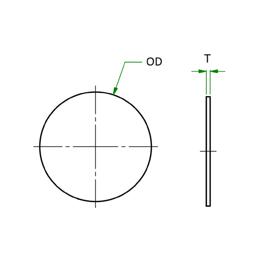 Adhesive Raised Face Flange Protectors - Line Drawing