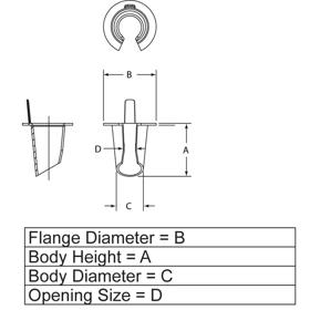 Armor Bushings - Line Drawing