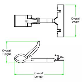 Pop Clip - Pre-Assembled - Line Drawing