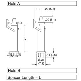 P160195_Edge_Locking_Support-Rivet_Mount - Line Drawing