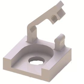 Wire Saddle - Mini, Screw Mount, Hinged Locking Top