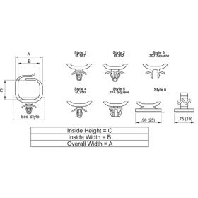 P110145_Wire_Saddle-Optical_Fiber - Line Drawing