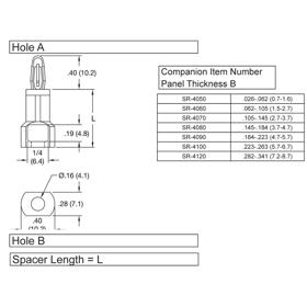 P160226_Rivet_Locking_Support-Bayonet_Nose - Line Drawing