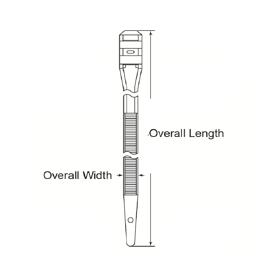 P110305_Double-Locking-Cable-Ties - Line Drawing