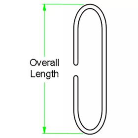 Free Hanging Hooks - C Shaped - Line Drawing