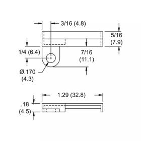 P110244_Cable_Tie_Mounts-Screw_Mount_Harness - Line Drawing