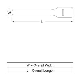 P110310_Hook-and-Loop-Standard-Cable-Ties - Line Drawing