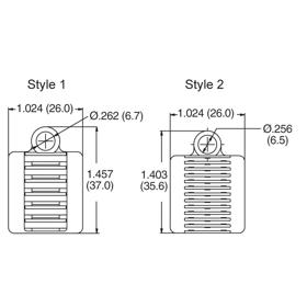 P110479_Fibre_Clips-6_or_12_Slot_3mm_or_1_2mm_Splice_Holder - Line Drawing