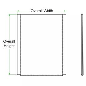 Poster Holders - Fixed - Line Drawing