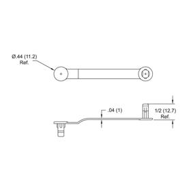 Cable Clamps - Hanger - Line Drawing