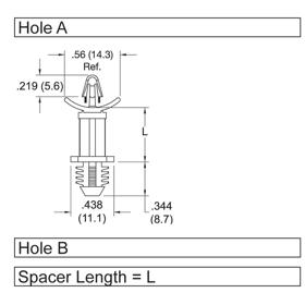 P160335_Standard_Snap_Lock_Supports-Fir_Tree_Mount_Arrowhead_Snap-Lock - Line Drawing