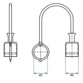 Quick Release Caps - Line Drawing