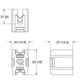 P110260_Cable_Tie_Mounts-Edge_Mount - Line Drawing