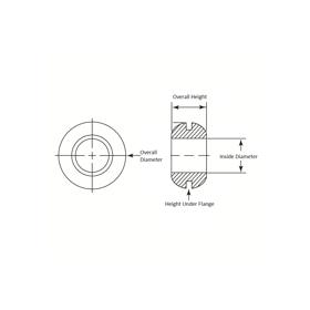 P110590 Open - Grommets - Hole - Grommets - Line Drawing