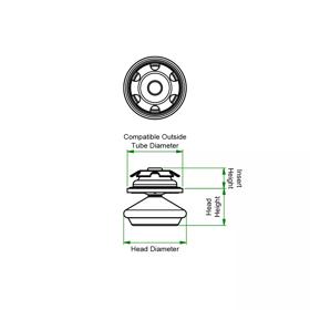 Spring Insert Glide - Line Drawing