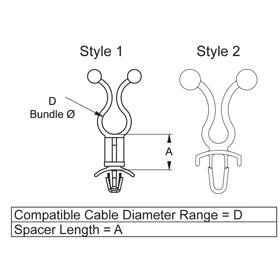 P110100_Twist_Ties-Snap_Mount - Line Drawing