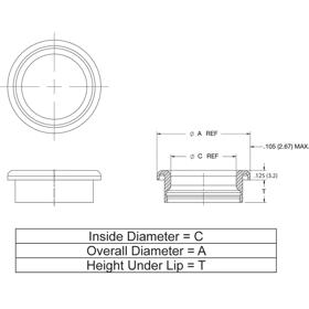 P110600_Open_Grommets_-_NAS1368_Flip_Grommets - Line Drawing