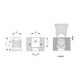 Expansion Sealing Plugs - Line Drawing