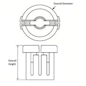 Snub Bushing - Line Drawing