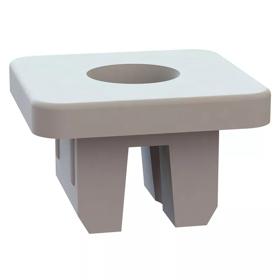 Screw Grommets - Natural, Square Hole