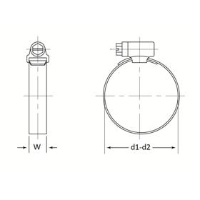 Hose & Tubing Clamps - Worm-Drive Hose Clamps