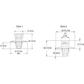 P110248_Cable_Tie_Mounts-Arrowhead_Mount_Cupped - Line Drawing