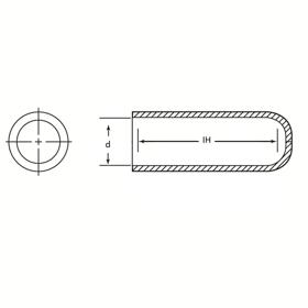 Masking Straight Caps - Line Drawing