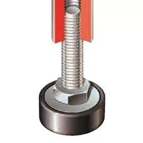 Stud Mount Leveling Feet - Plastic Rigid Base