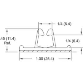 P110855 Cable Clamps - Adhesive Mount Cord Clip - Line Drawing