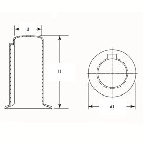 Driveshaft Protection Caps - Line Drawing