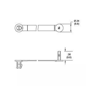 Cable Clamps - Hanger - Line Drawing