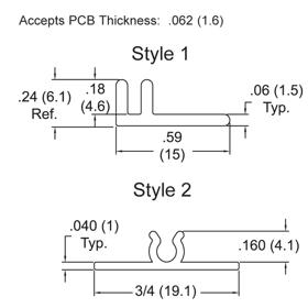 P160027_Horizontal_Card_Guides-Adhesive_No_Mount - Line Drawing