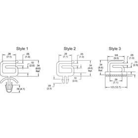 P110640_Wire_Saddle-Optical_Fiber_Mini - Line Drawing