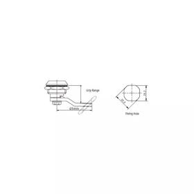 QUARTER_TURN_LOCK_SR5530 - Line Drawing