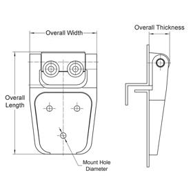 HVAC Hinges - Line Drawing