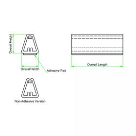 Display Holders - Line Drawing