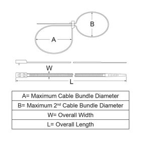 P110300_Double-Headed-Cable-Ties - Line Drawing