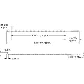 P110266_Ball_Cable_Ties-Standard_Locking - Line Drawing